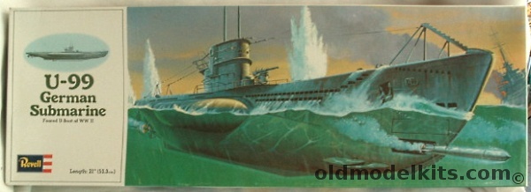 Revell 1/125 U-99 German U-Boat (Type VIIB) WWII, H408 plastic model kit